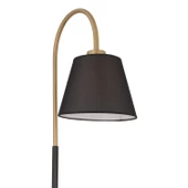 Apliqa Lumina Siyah Şapkalı Eskitme Modern Tasarım Ayaklı Abajur Lamba Metal Lambader - 7