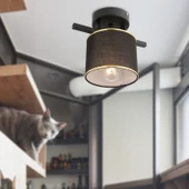 Apliqa Selina Tekli Siyah Modern Plafonyer Genç Odası Mutfak Yatak Odası Avize thumbnail 1