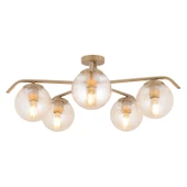 Apliqa Diaspor 5li Yuvarlak Eskitme Modern Sarkıt Genç Odası Yatak odası Retro Salon Avize thumbnail 2