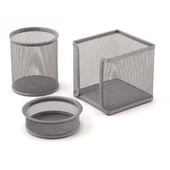 KRAF PERFORE MASA SETİ 3 LÜ METAL 470G GRİ - 1
