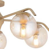 Apliqa Diaspor 5li Yuvarlak Eskitme Modern Sarkıt Genç Odası Yatak odası Retro Salon Avize thumbnail 4