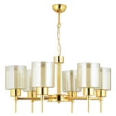 Apliqa Cemre 6 Lı Gold Modern Yatak Odası Salon Avize thumbnail 9