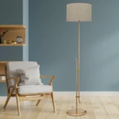 Apliqa Jolly Eskitme Şapkalı Eskitme Modern Tasarım Ayaklı Abajur Lamba Metal Lambader - 1