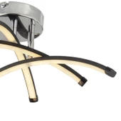 Apliqa Dosse 3Lü Siyah 28 Watt Plafonyer 3 Renkli Ledli Modern Mutfak Banyo Led Salon Sarkıt Avize thumbnail 3