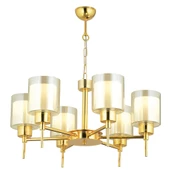 Apliqa Cemre 6 Lı Gold Modern Yatak Odası Salon Avize thumbnail 4