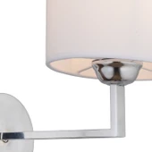 Zadie Tekli Beyaz Şapkalı Krom Duvar Lambası Yatak Odası-yatak Başı-banyo Için Modern Aplik thumbnail 4