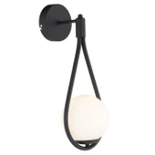 Aplik Mirza Tekli Siyah Beyaz Camlı Modern Duvar Aplik Yatak Başı Salon Aplik thumbnail 3