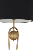 Letta Siyah Şapkalı Eskitme Modern Tasarım Ayaklı Abajur Lamba Metal Lambader thumbnail 5