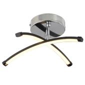 Apliqa Dosse 2Li Siyah 15 Watt Plafonyer 3 Renkli Ledli Modern Mutfak Banyo Led Salon Sarkıt Avize - 2
