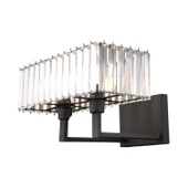 Brambles Siyah Kristal Taşlı Duvar Lambası Yatak Odası-Yatak Başı-Salon için Aplik thumbnail 2