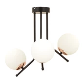 Apliqa Nida 3Lü Siyah Bakır Modern Mutfak Yatak Odası Retro Salon Avize thumbnail 6