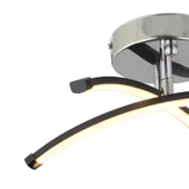 Apliqa Dosse 2Li Siyah 15 Watt Plafonyer 3 Renkli Ledli Modern Mutfak Banyo Led Salon Sarkıt Avize - 3