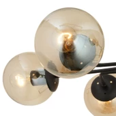 Apliqa Tanyer 6Lı Siyah Modern Sarkıt Yatak odası Retro Salon Avize thumbnail 4