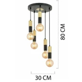 Miranda 5Li Sarkıt Eskitme Sarkıt Modern Genç Odası Mutfak Salon Sarkıt Avize thumbnail 3