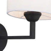 Zadie Tekli Beyaz Şapkalı Siyah Duvar Lambası Yatak Odası-yatak Başı-banyo Için Modern Aplik thumbnail 4