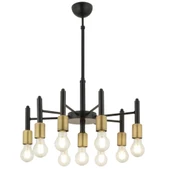 Apliqa Semin 9Lu Modern Cafe,Restoran için Uygun Retro Salon Avize thumbnail 2