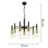 Apliqa Semin 9Lu Modern Cafe,Restoran için Uygun Retro Salon Avize thumbnail 6