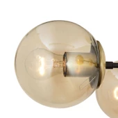 Apliqa Nide 5Li Siyah Eskitme Bal Camlı Modern Genç Odası Yatak Odası Retro Salon Avize thumbnail 8