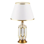 Apliqa Janset Beyaz Seramik Modern Salon-Yatak Odası Tasarım Abajur thumbnail 3