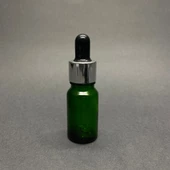 10Ml Yeşil Cam Damlalıklı Şişe , Gümüş Metal Kapak , 10 Cc Yeşil Cam Damlalıklı Şişe x 6 Adet thumbnail 2