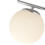 Apliqa Renji 2li Krom Beyaz Camlı Modern Dekoratif Tasarım Oturma Odası-Salon Lambader thumbnail 5