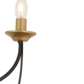 Apliqa Obito 4Lü Siyah Eskitme Modern Sarkıt Yatak odası Retro Salon Avize thumbnail 5