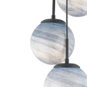 Apliqa EFSER 3LÜ YUVARLAK Modern Oturma Odası Salon Sarkıt Avize thumbnail 4