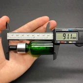 15Ml Yeşil Cam Damlalıklı Şişe , Gümüş Metal Kapak , 15 Cc Yeşil Cam Damlalıklı Şişe x 6 Adet thumbnail 3