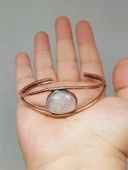 Pembe Kuvars Taşı Bakır Bileklik (52602) thumbnail 1