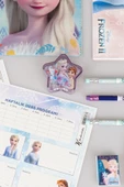 DEKOMUS LİSANSLI ELSA FROZEN 12 PARÇA KIRTASİYE SETİ ÇITÇIT DOSYA,OKUL ETİKETİ,SİLGİLİ KURŞUN KALEM,KALEMTRAŞ,BLOKNOT,RESİM DEFTERİ - 6
