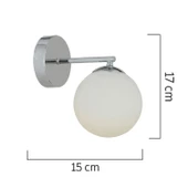 Elvin Krom Kaplama 2'li Aplik Seti Yatak Odası-Yatak başı,Cafe,Restoran için Duvar Lambası thumbnail 2