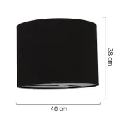 SİYAH KUMAŞ DOKULU LAMBADER ŞAPKASI thumbnail 2