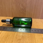 50Ml Yeşil Cam Damlalıklı Şişe , Gümüş Metal Kapak , 50 Cc Yeşil Cam Damlalıklı Şişe x 6 Adet thumbnail 3