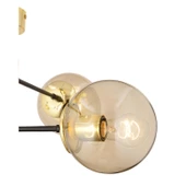 Apliqa Maral 4Lü Siyah Gold Bal Camlı Modern Koridor Mutfak Salon Retro Avize - 7