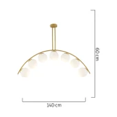 Fralde 7 Li Gold Modern Mutfak Cafe Restoran için Uygun Retro Salon Avize thumbnail 6