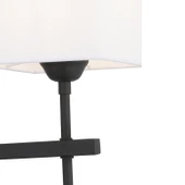 Rory Tekli Beyaz Şapkalı Siyah Duvar Lambası Yatak Odası-yatak Başı-banyo Için Modern Aplik thumbnail 4