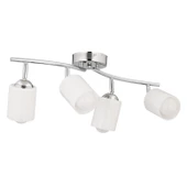 Apliqa Riley 4Lü Krom Spot Bardak Camlı Modern Koridor Mutfak Salon Plafonyer Avize thumbnail 5