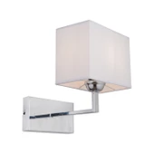 Apliqa Rylee Tekli Beyaz Şapkalı Krom Duvar Lambası Yatak Odası-yatak Başı-banyo Için Modern Aplik - 2