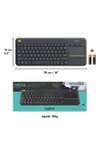 Logitech K400 Plus Touchpad Kablosuz Q Klavye Siyah - 1