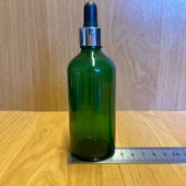 100Ml Yeşil Cam Damlalıklı Şişe , Gümüş Metal Kapak , 100 Cc Yeşil Cam Damlalıklı Şişe x 6 Adet thumbnail 4