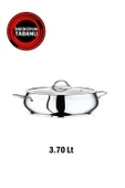 Safinox Bella Çelik 24x8 cm 3.70 Lt Basık İndiksiyon Çelik Tencere - 1