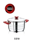 Safinox flavia 16x11 Derin Mini İndiksiyon Çelik Tencere 2.2 Lt - 1