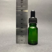 10Ml Yeşil Cam Damlalıklı Şişe , Siyah Plastik Kapak , 10 Cc Yeşil Cam Damlalıklı Şişe x 6 Adet thumbnail 3