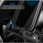 Polham Araç İçi Arka Koltuk İçin Tablet Tutucu, 360 Derece Dönebilen Ayarlanabilir Tablet, Telefon Tutucu - 9