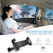 Polham Araç İçi Arka Koltuk İçin Tablet Tutucu, 360 Derece Dönebilen Ayarlanabilir Tablet, Telefon Tutucu - 7
