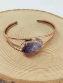 Ametist Taşı Bakır Bileklik (52586) thumbnail 3