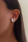 Kadın Özel Tasarım 2 cm Kelebek Model Küpe zyna004 thumbnail 1