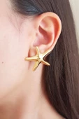 Kadın Özel Tasarım Deniz Yıldızı Model Küpe 001 thumbnail 2