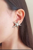 Kadın Özel Tasarım Deniz Yıldızı Model Küpe thumbnail 2