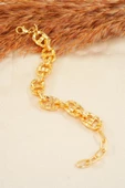 Kadın Özel Tasarım Örme Zincir Model Bileklik thumbnail 3